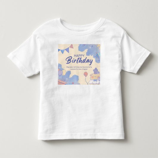 gelukkige verjaardag kinder shirts (Voorkant)