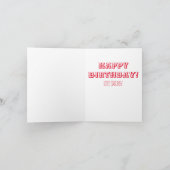 Gelukkige Verjaardag, klappende Aap Speelgoed. Kaart (Binnen)