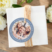 Gelukkige verjaardag Klassieke Eenvoudige Familie  Bedankjes Labels