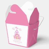 Gelukkige verjaardag klein prinsessenkasteel bedankdoosjes (Geopend)