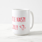 Gelukkige verjaardag klein vervelend meisje koffiemok (Voorkant rechts)