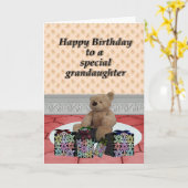 Gelukkige verjaardag kleindochter 1. kaart (Gele Bloem)