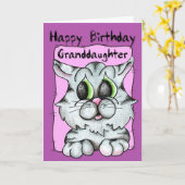 Gelukkige verjaardag kleindochter kaart (Gele Bloem)