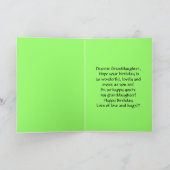 Gelukkige verjaardag kleindochter Lily van de Vall Kaart (Binnen)