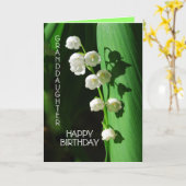 Gelukkige verjaardag kleindochter Lily van de Vall Kaart (Gele Bloem)