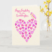 Gelukkige verjaardag kleindochter Veel liefde Kaart (Gele Bloem)