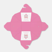 Gelukkige verjaardag kleine prinses koets bedankdoosjes (Uitgevouwen)