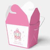 Gelukkige verjaardag kleine prinses koets bedankdoosjes (Geopend)