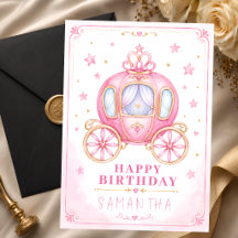 Gelukkige verjaardag kleine prinsessenkoets