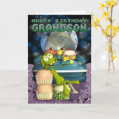 Gelukkige Verjaardag kleinzoon, Buiten deze wereld Kaart (Gele Bloem)