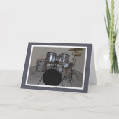 Gelukkige Verjaardag Kleinzoon Drums Kaart (Achterkant)