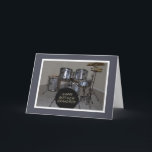 Gelukkige Verjaardag Kleinzoon Drums Kaart<br><div class="desc">Hier is een perfecte verjaardagskaart voor een kleinzoon die van muziek houdt.</div>
