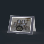 Gelukkige Verjaardag Kleinzoon Drums Kaart<br><div class="desc">Hier is een perfecte verjaardagskaart voor een kleinzoon die van muziek houdt.</div>