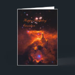 Gelukkige Verjaardag Kleinzoon - Star Cluster Verj Kaart<br><div class="desc">Sterrenstelsels, Sterren en Nevels serie: De sterrenhoop Pismis 24 ligt in de kern van de grote emissienevel NGC 6357 die zich één graad uitstrekt aan de hemel in de richting van het sterrenbeeld Schorpioen. Een deel van de nevel wordt geïoniseerd door de jongste (blauwste) zware sterren in Pismis 24. De...</div>