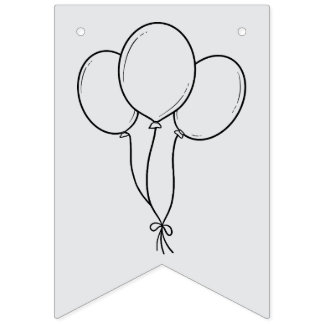 Gelukkige Verjaardag Kleuren Banner Ballonnen, Pet
