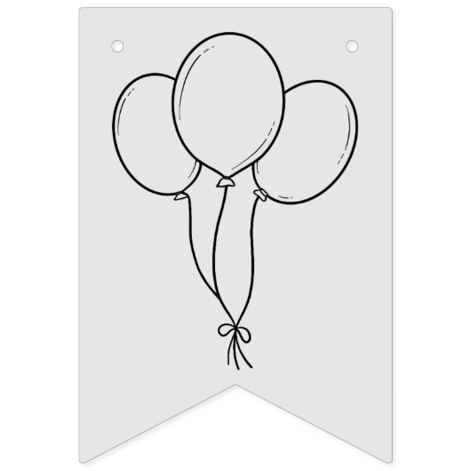 Gelukkige Verjaardag Kleuren Banner Ballonnen, Pet (Eerste vlag)