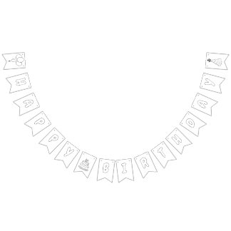 Gelukkige Verjaardag Kleuren Banner Ballonnen, Pet