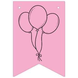 Gelukkige Verjaardag Kleuren Banner Ballonnen, Pet