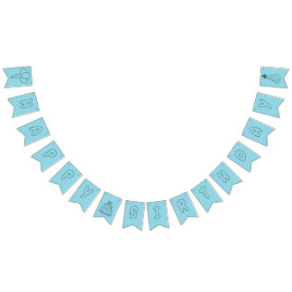 Gelukkige Verjaardag Kleuren Banner Ballonnen, Pet