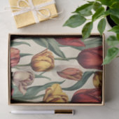 Gelukkige Verjaardag Kleurrijke Tulpenbloemen Tissuepapier (Geschenk)