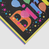 Gelukkige verjaardag kleurrijke viering tissuepapier (Detail)