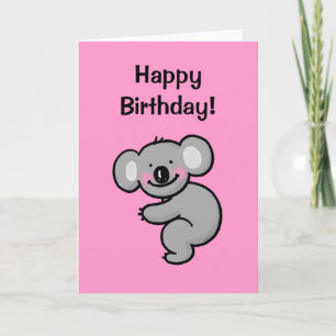 Gelukkige verjaardag (koala) kaart