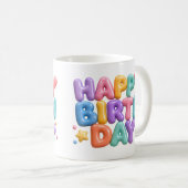 Gelukkige verjaardag koffiemok (Voorkant rechts)