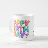 Gelukkige verjaardag koffiemok (Voorkant links)