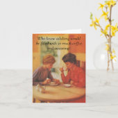 Gelukkige verjaardag. Koffievriend. Kaart (Gele Bloem)