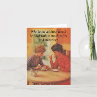 Gelukkige verjaardag. Koffievriend. Kaart