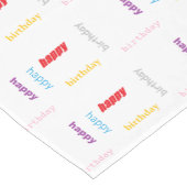 Gelukkige verjaardag korte tafelloper (Hoek)