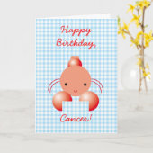 Gelukkige verjaardag, Kreeft! Kaart (Gele Bloem)