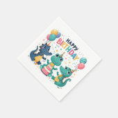 Gelukkige Verjaardag Krokodillen Servet (Hoek)