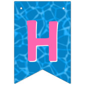 Gelukkige Verjaardag l Pool Party l Dessert Vlaggetjes (Tweede vlag)