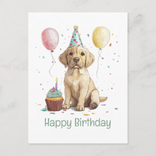 Gelukkige verjaardag Labrador Retriever honden Briefkaart