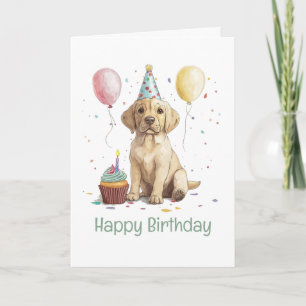Gelukkige verjaardag Labrador Retriever honden Kaart