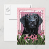 Gelukkige Verjaardag - Labrador - Zwart - Gage Briefkaart (Voorkant / Achterkant)