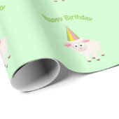Gelukkige verjaardag Lamb Cadeaupapier (Rol Hoek)