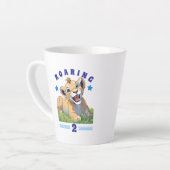 Gelukkige verjaardag latte mok (Linkerhoek)