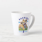 Gelukkige verjaardag latte mok (Rechterhoek)