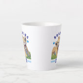 Gelukkige verjaardag latte mok (Voorkant)