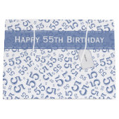 Gelukkige Verjaardag Leeftijd 55 Nummer Patroon, B Groot Cadeauzakje (Voorkant)