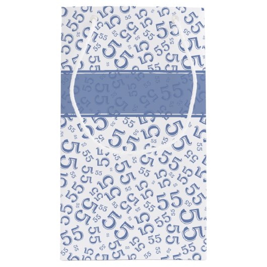 Gelukkige Verjaardag Leeftijd 55 Nummer Patroon, B Klein Cadeauzakje (Achterkant)