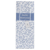 Gelukkige Verjaardag Leeftijd 55 Nummer Patroon, B Wijn Cadeautas (Voorkant)