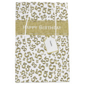 Gelukkige Verjaardag Leeftijd 55 Nummer Patroon Go Medium Cadeauzakje (Voorkant)