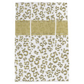 Gelukkige Verjaardag Leeftijd 55 Nummer Patroon Go Medium Cadeauzakje (Achterkant)