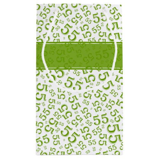 Gelukkige Verjaardag Leeftijd 55 Nummer Patroon Gr Klein Cadeauzakje (Achterkant)