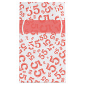 Gelukkige Verjaardag Leeftijd 55 Nummer Patroon Ko Klein Cadeauzakje (Achterkant)