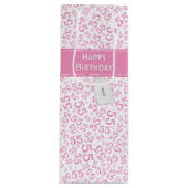 Gelukkige Verjaardag Leeftijd 55 Nummer Patroon Ro Wijn Cadeautas (Voorkant)