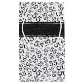 Gelukkige Verjaardag Leeftijd 55 Nummer Patroon Zw Klein Cadeauzakje (Achterkant)